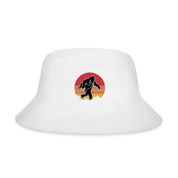 Bigfoot Carrying Antelope Vintage - Bucket Hat - white - Front
