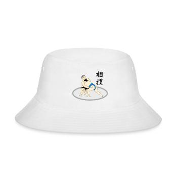 Japanese Sumo Art - Bucket Hat - white - Front