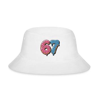 Donut 67 Meme Funny Sprinkles - Bucket Hat - white - Front