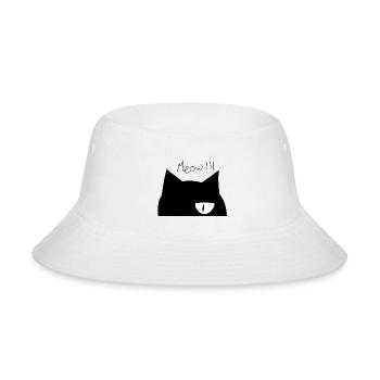 Cute cat face - Bucket Hat - white - Front