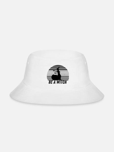 In A World Of Princesses Be A Witch Retro Sun - Bucket Hat - white