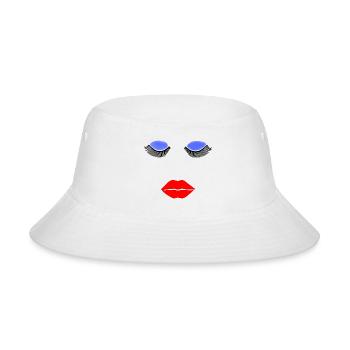 Fashion Face - Bucket Hat - white - Front
