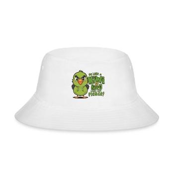 Be Like a kiwi BIrd Small But Fierce1 - Bucket Hat - white - Front