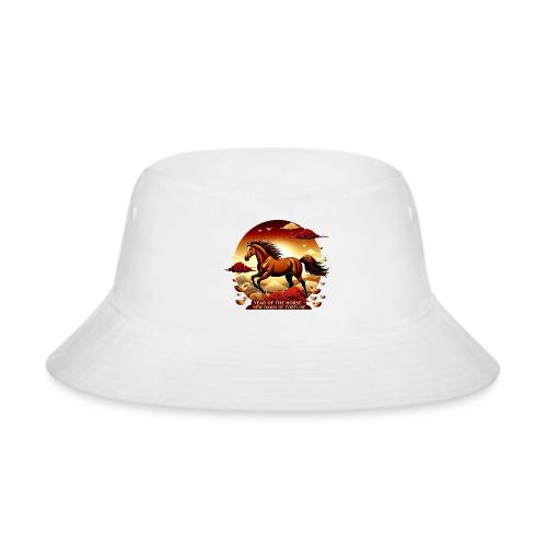 Year of the Horse Sunrise T Shirt, Lunar New Year - Bucket Hat