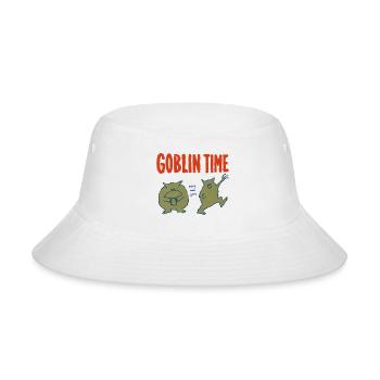 Funny Goblin Time Quirky Mushroom - Bucket Hat - white - Front