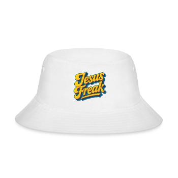 Jesus Freak Retro Typography - Bucket Hat - white - Front
