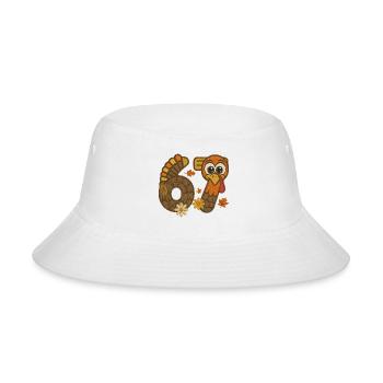 67 Funny Thanksgiving Turkey Six Seven Meme - Bucket Hat - white - Front