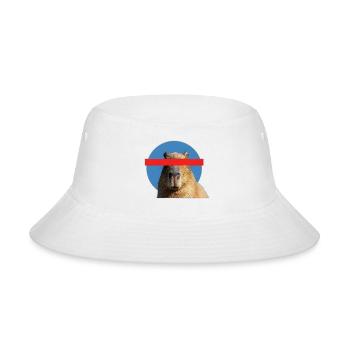 Censored Capybara Mystery Meme Aesthetic - Bucket Hat - white - Front