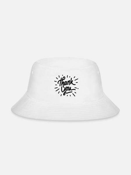 Thank you - Bucket Hat - white