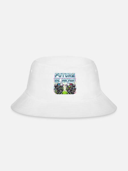 Future Is Now Neon Lab - Bucket Hat - white
