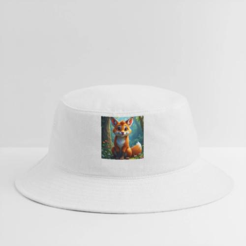 Magical fantasy fox in enchanted forest scene - Bucket Hat