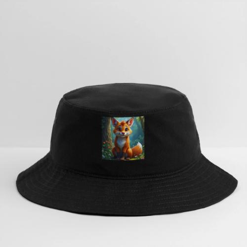 Magical fantasy fox in enchanted forest scene - Bucket Hat