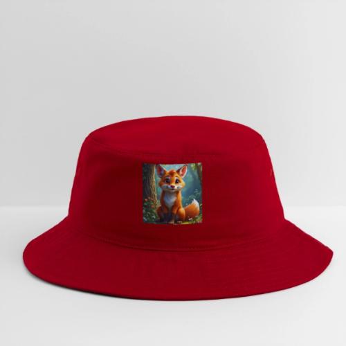 Magical fantasy fox in enchanted forest scene - Bucket Hat