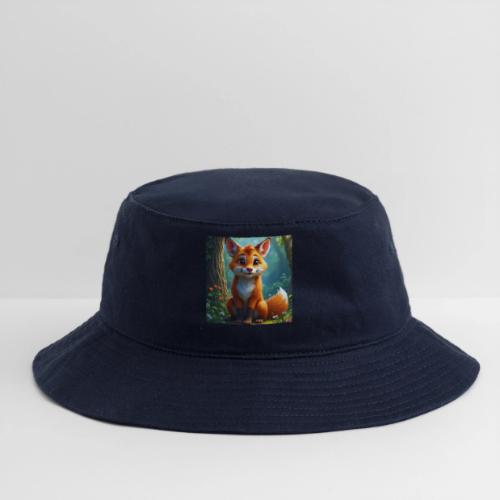 Magical fantasy fox in enchanted forest scene - Bucket Hat