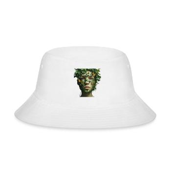 Nature-Inspired Human Face Design - Bucket Hat - white - Front