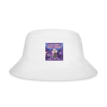 Neon Trauma Chic Bedroom Portrait - Bucket Hat - white - Front