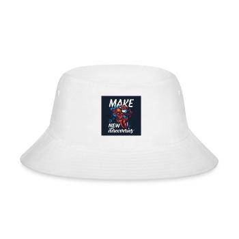 Make New Discoveries Skull Dive - Bucket Hat - white - Front