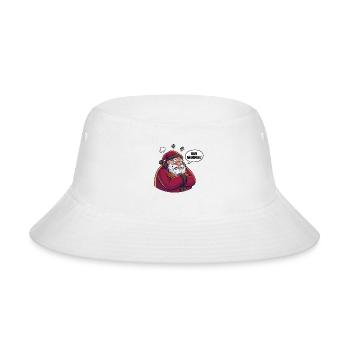 Grumpy Santa Bah Humbug - Bucket Hat - white - Front