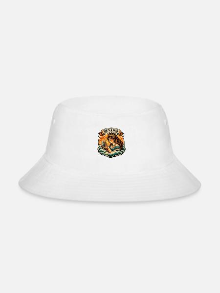 Besties Crowned Goddess - Bucket Hat - white