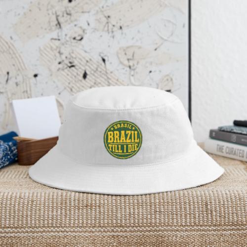 Brazil Till I Die — Vintage Soccer Fan Shirt Tee - Bucket Hat