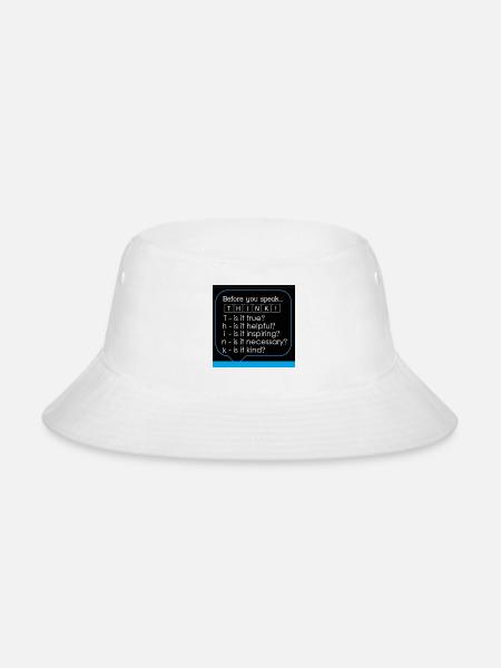 Before_You_Speak_3988x4000 - Bucket Hat - white