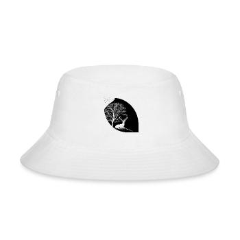 Moonlit Deer Silhouette - Bucket Hat - white - Front