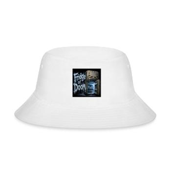 Fridge of Doom - Funny Scary Monster Refrigerator  - Bucket Hat - white - Front
