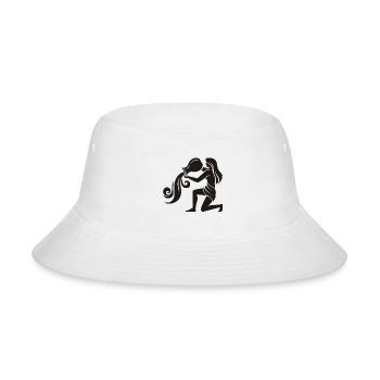 Aquarius Water Bearer – Zodiac Sign Symbol - Bucket Hat - white - Front