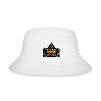 Strength Grows in the Moments - Bucket Hat - white - Front