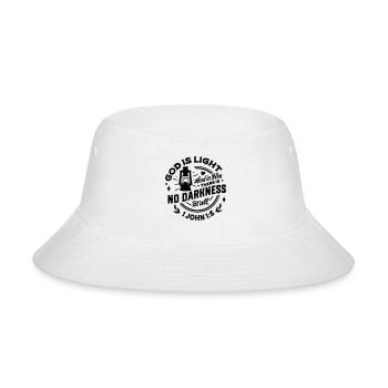 God Is Light - 1 John 1:5 - Bucket Hat - white - Front