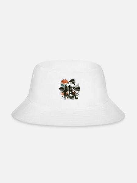 An Ogre's Autumn Journey - Ink and Color Fusion - Bucket Hat - white