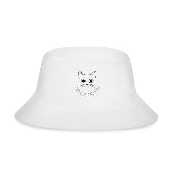 cat and cats funny cat no cat no life - Bucket Hat - white - Front