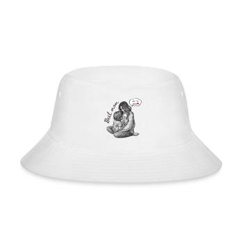 Bad Mom Bond Sketch - Bucket Hat - white - Front