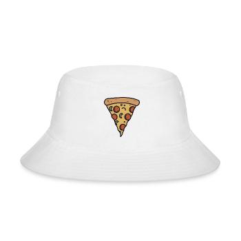 Pizza Slice, Slice of Pizza - Bucket Hat - white - Front