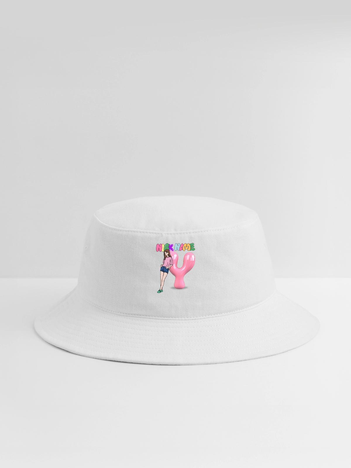 Nick Name Y - Bucket Hat - white - Front