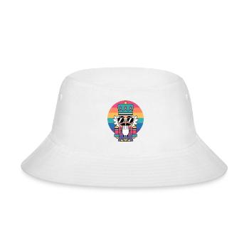 Colorful Sunset Nutcracker Design - Bucket Hat - white - Front