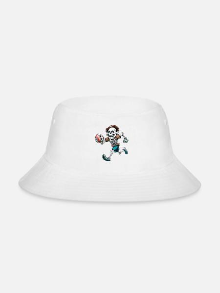 Skeletons Rugby / Rugby player skeleton - Bucket Hat - white