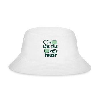 Love Talk Trust: Dialogue and Pact - Bucket Hat - white - Front