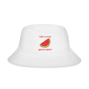 watermelon slice - Bucket Hat - white - Front