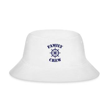 Family Crew (Ship's Wheel, Crew Complement / Navy) - Bucket Hat - white - Front