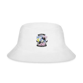 Resting Witch Face Coffee Edition - Bucket Hat - white - Front