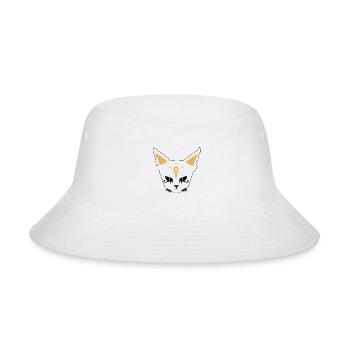 Cat Face - Bucket Hat - white - Front