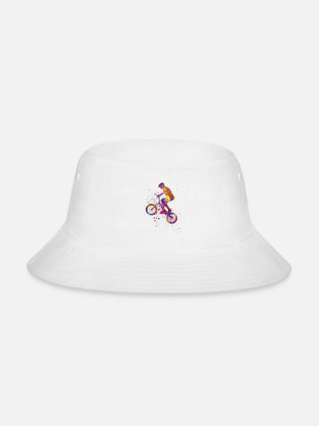 bmx bike - Bucket Hat - white