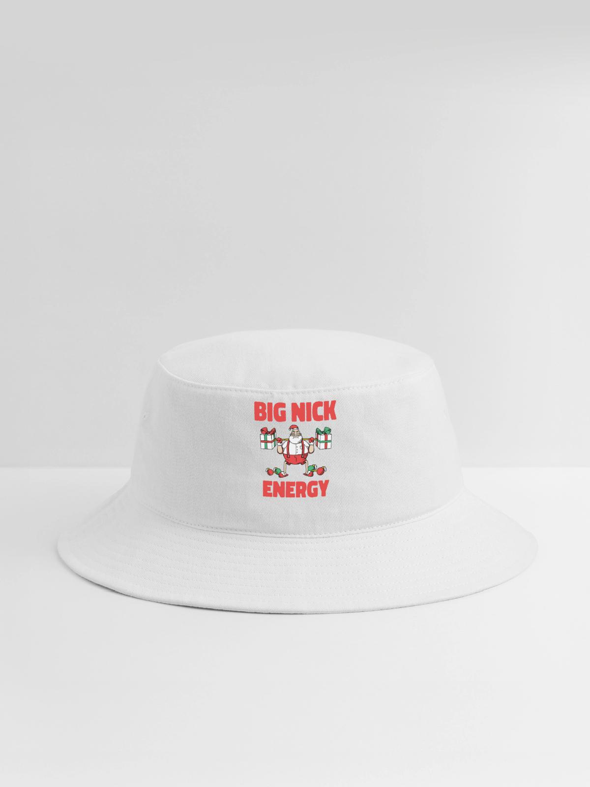 Big Nick Energy Christmas - Bucket Hat - white - Front