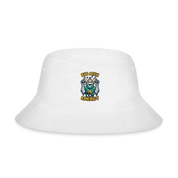 Retro Groovy Big Nick energ ,Big Nick Energy Funny - Bucket Hat - white - Front