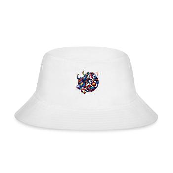 Chinese Zodiac Ox Astrological Sign Elegant - Bucket Hat - white - Front
