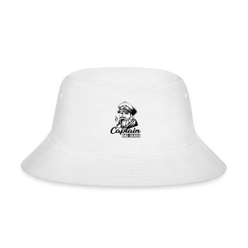 Captain Dad Beard Captain Boot Sailing Sailing - Bucket Hat - white - Front
