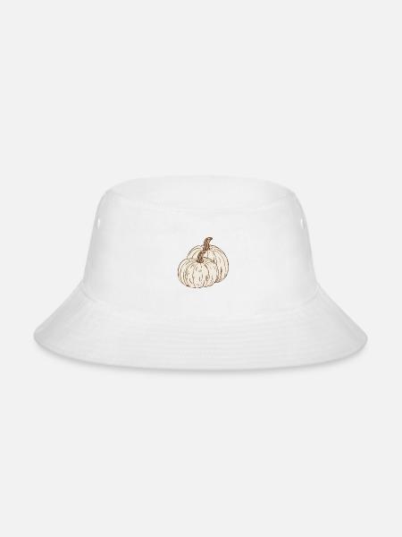 Vintage two white pumpkins - Bucket Hat - white