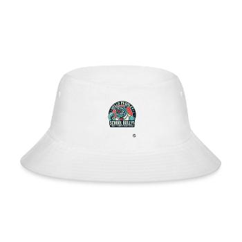School Bully Pig – Satirical Hello People Design - Bucket Hat - white - Front