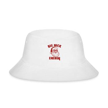 Santa Claus Funny Christmas Big Nick Energy - Bucket Hat - white - Front